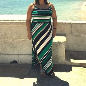 Stripes Maxi Dress (L)